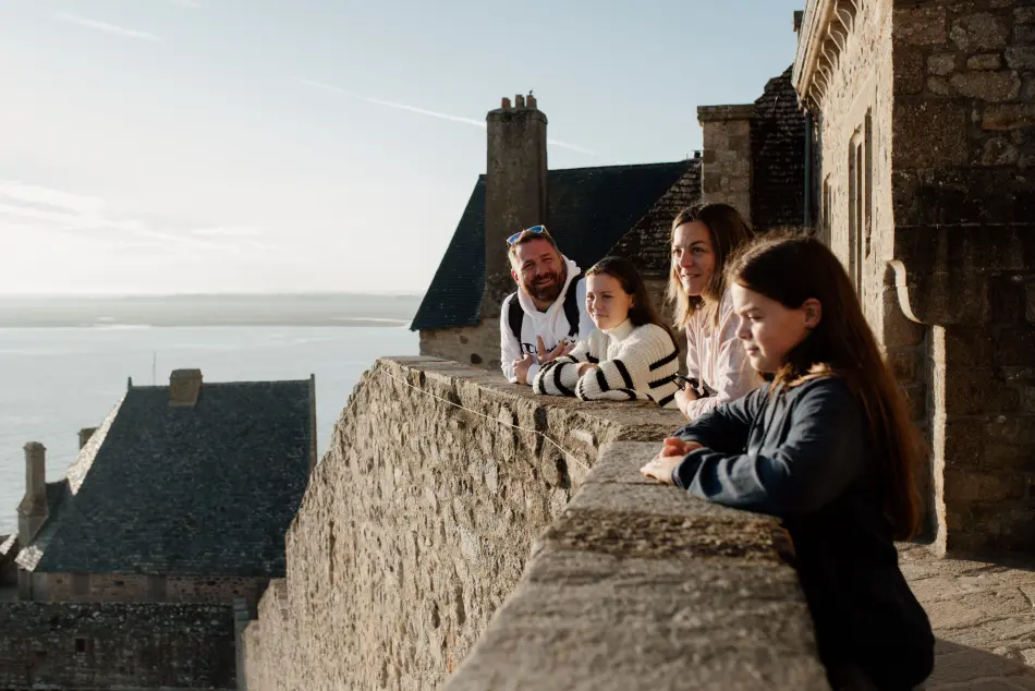 Sur le remparts du Mont Sint Michel