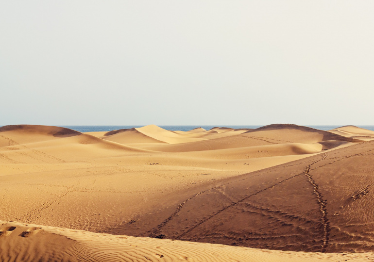 Dunes sur l'ile de Gran Canarie
