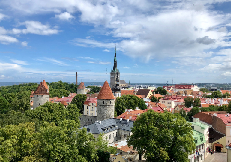 Vue sur les toits de Tallinn